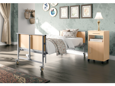 Posteľ s elektrickým nastavením výšky, nôh a chrbta pre seniorov